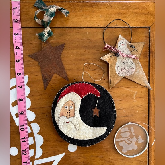 Ornament Lot (4) Vintage- Primitive- Rustic 🎄 - Picture 2 of 6